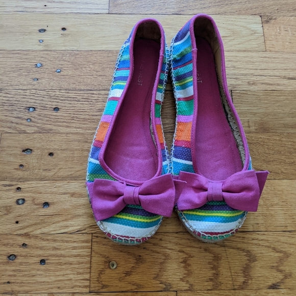 Nine West Rainbow Stripe Espadrilles - Picture 2 of 8